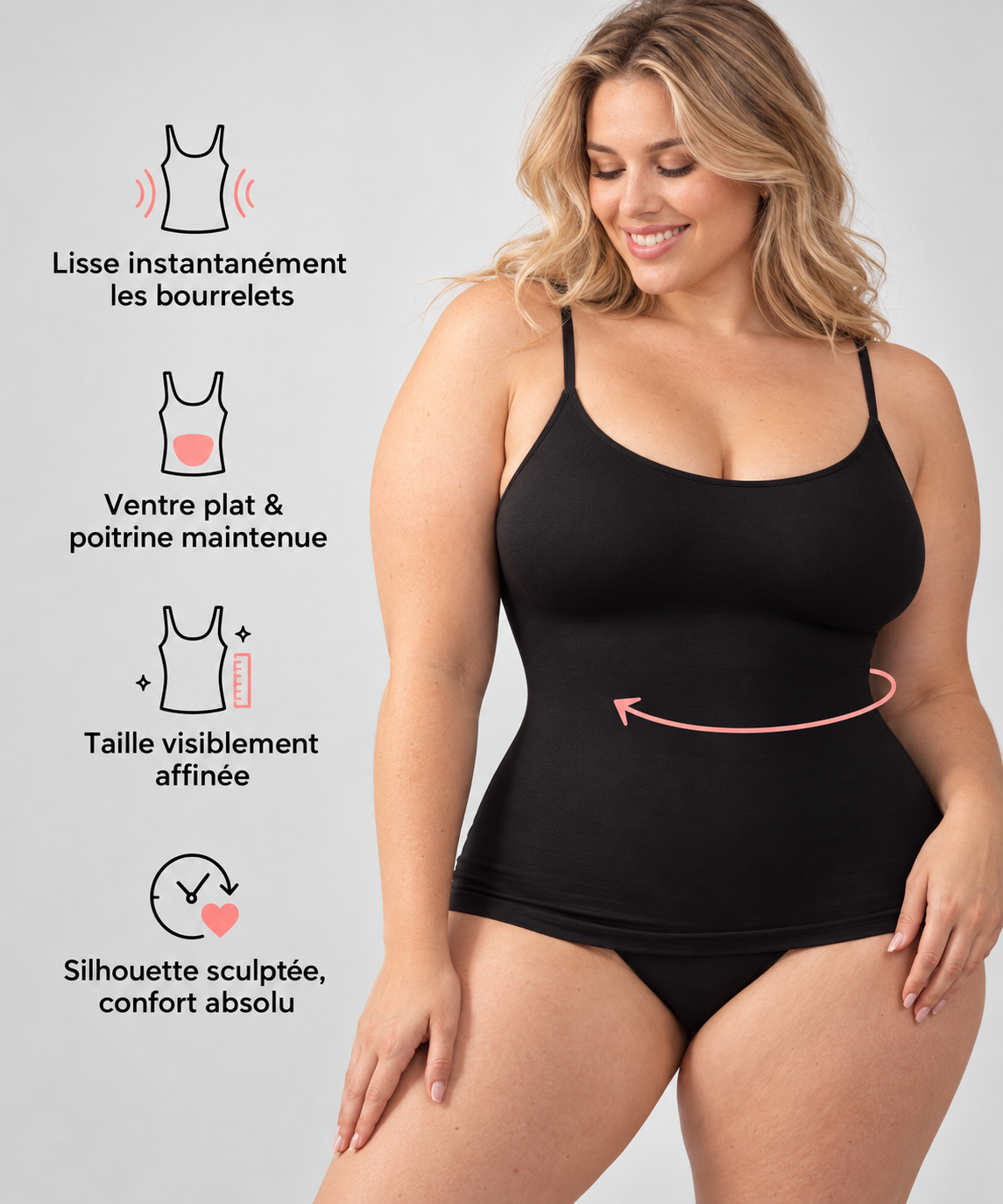 Curvely™ – Débardeur Sculptant 360°