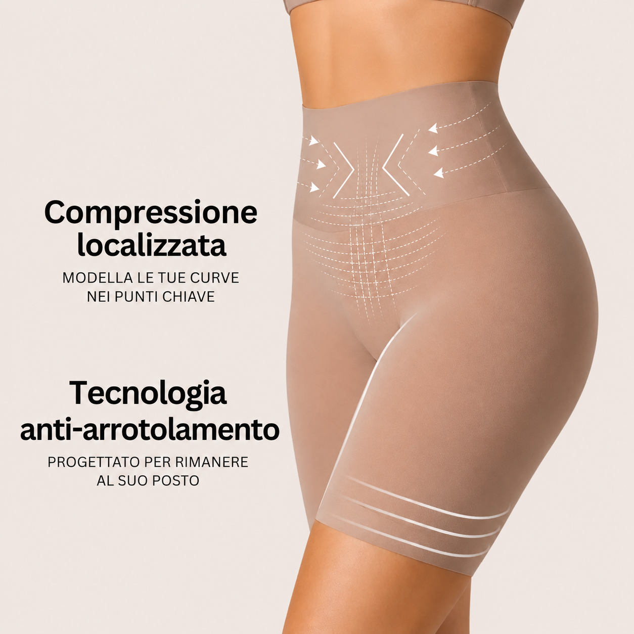 Short Modellante Curvely™ | Comfort assoluto, sostegno perfetto, anti-arrotolamento