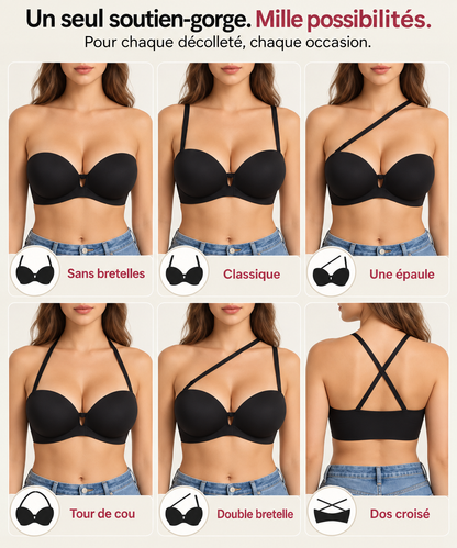 Soutien-gorge Invisible Push-Up Antidérapant Curvely®