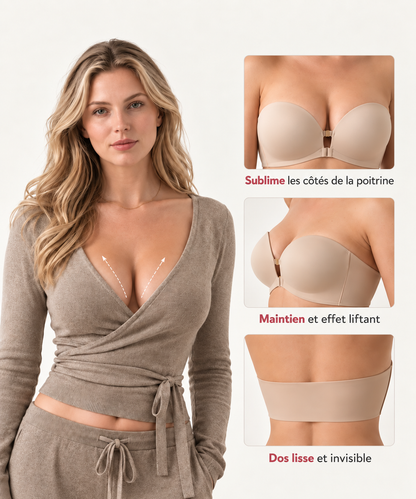Soutien-gorge Invisible Push-Up Antidérapant Curvely®