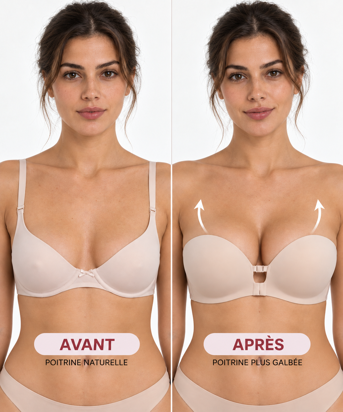 Soutien-gorge Invisible Push-Up Antidérapant Curvely®