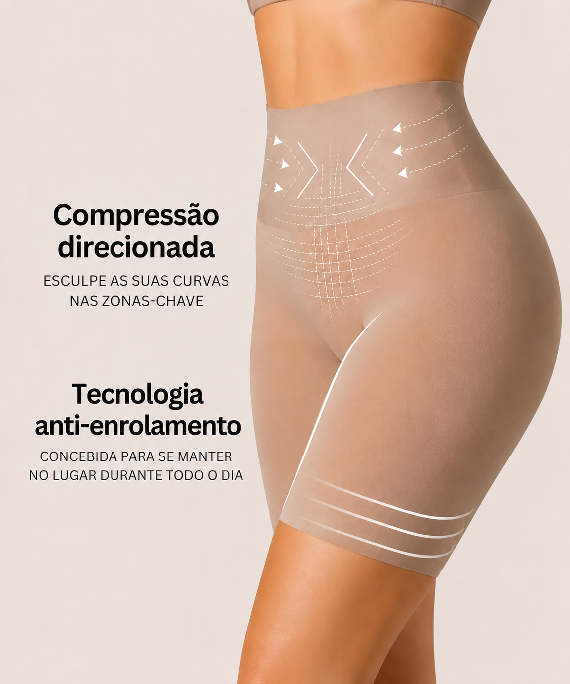 Short Modelador Curvely™ | Conforto absoluto, ajuste perfeito, anti-enrolamento