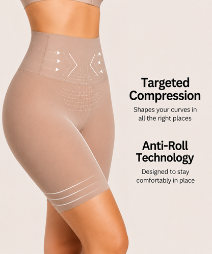 No-Roll Shaping Shorts Curvely™