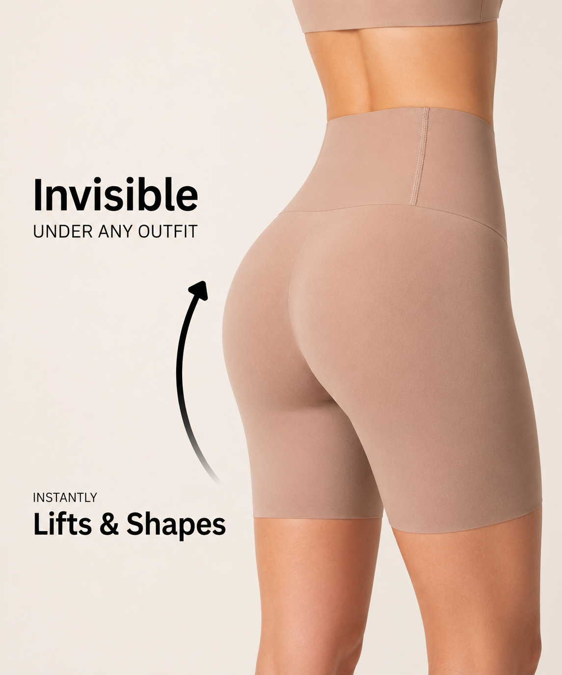 No-Roll Shaping Shorts Curvely™