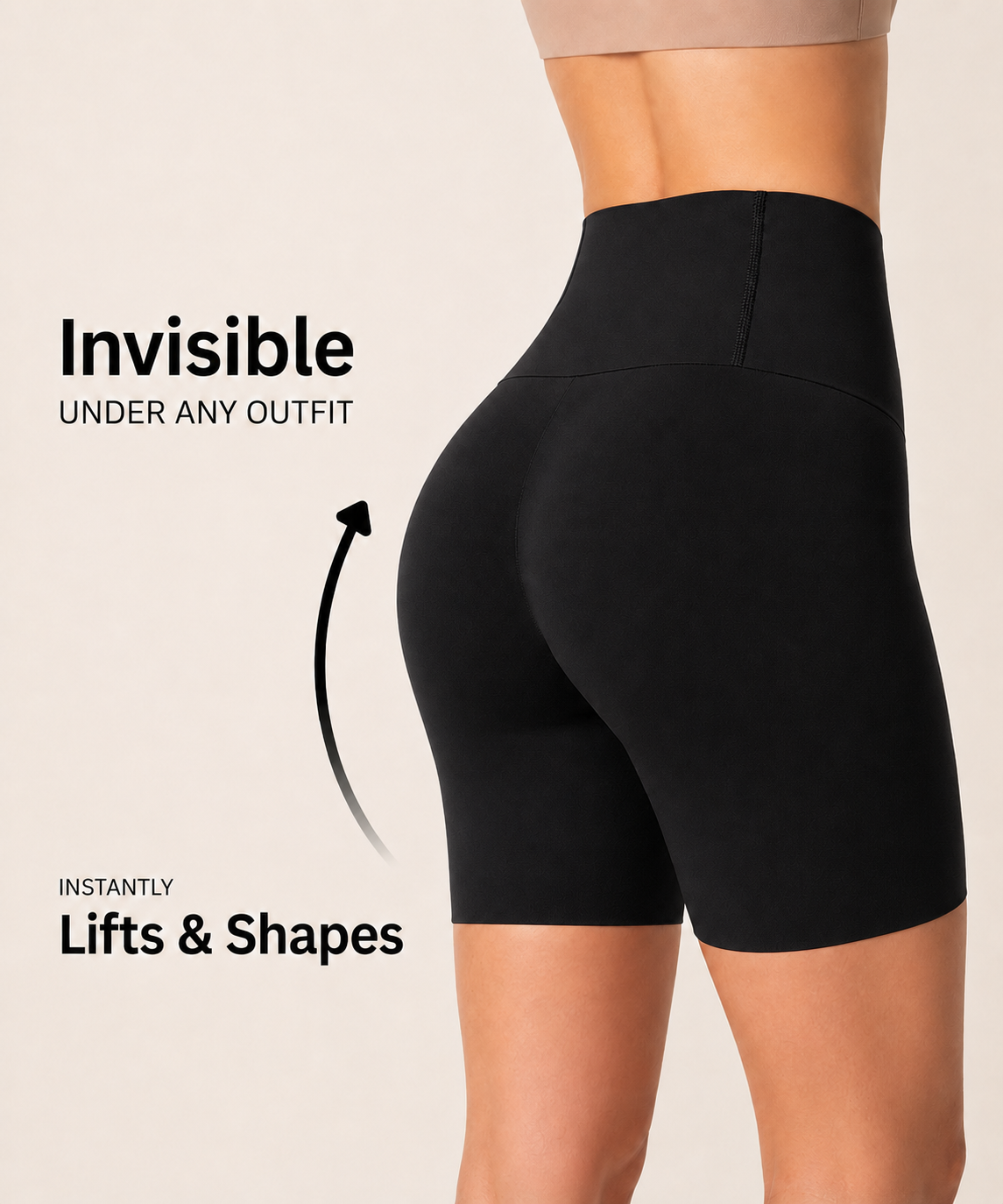 No-Roll Shaping Shorts Curvely™
