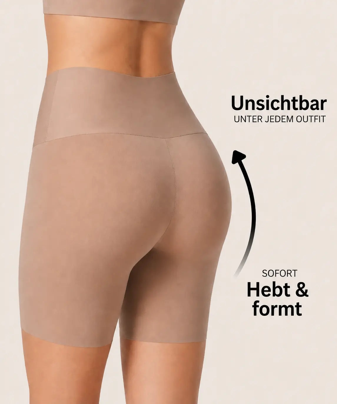 Curvely™ – Formende Shorts ohne Einrollen