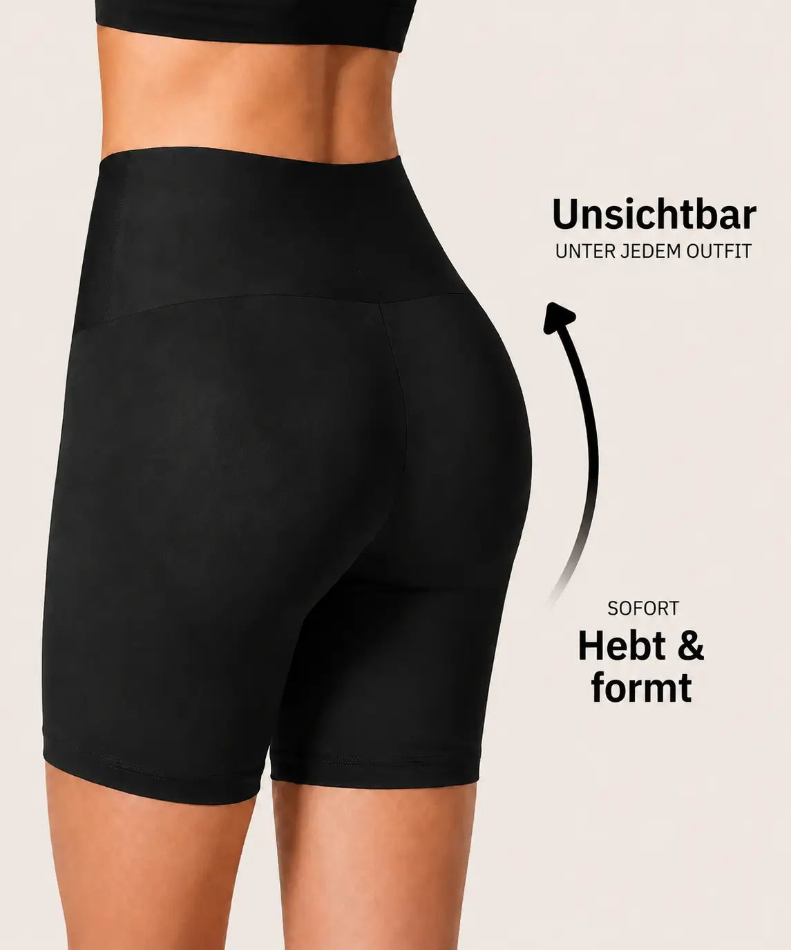 Curvely™ – Formende Shorts ohne Einrollen