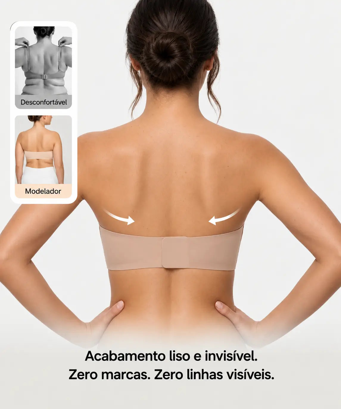Curvely™ Soutien Invisível Sem Alças