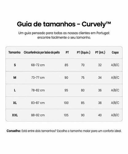 Curvely™ Soutien Invisível Sem Alças