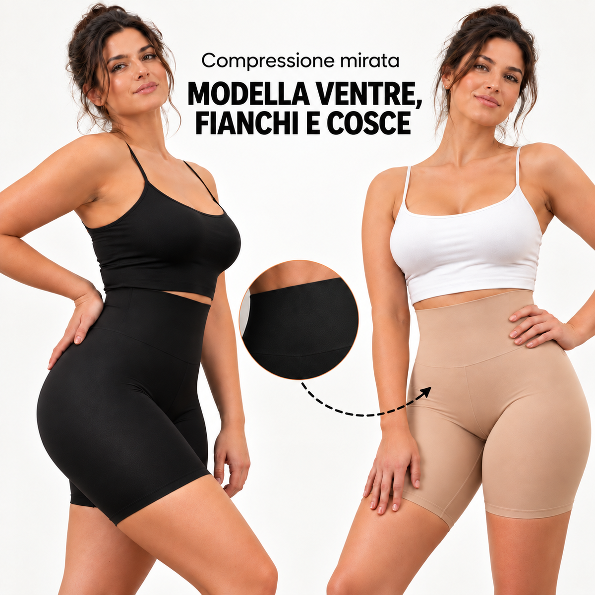 Short Modellante Curvely™ | Comfort assoluto, sostegno perfetto, anti-arrotolamento