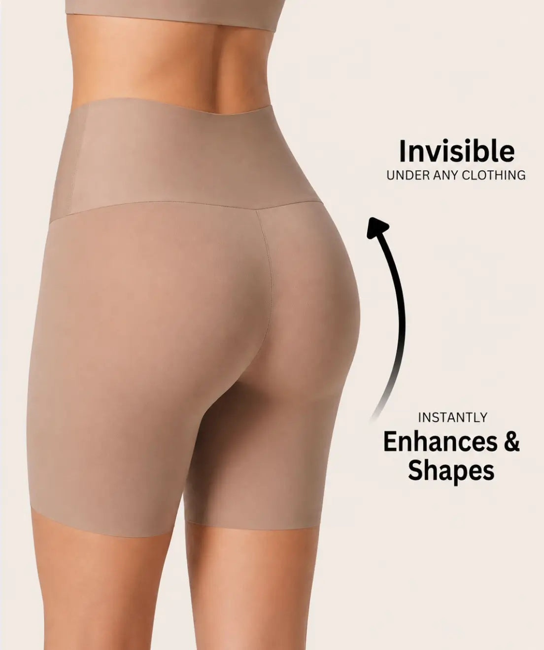 Curvely™ No-Roll Shaping Shorts
