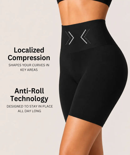 Curvely™ No-Roll Shaping Shorts