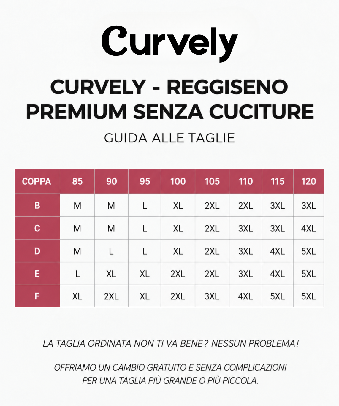 Curvely™ Reggiseno premium senza cuciture
