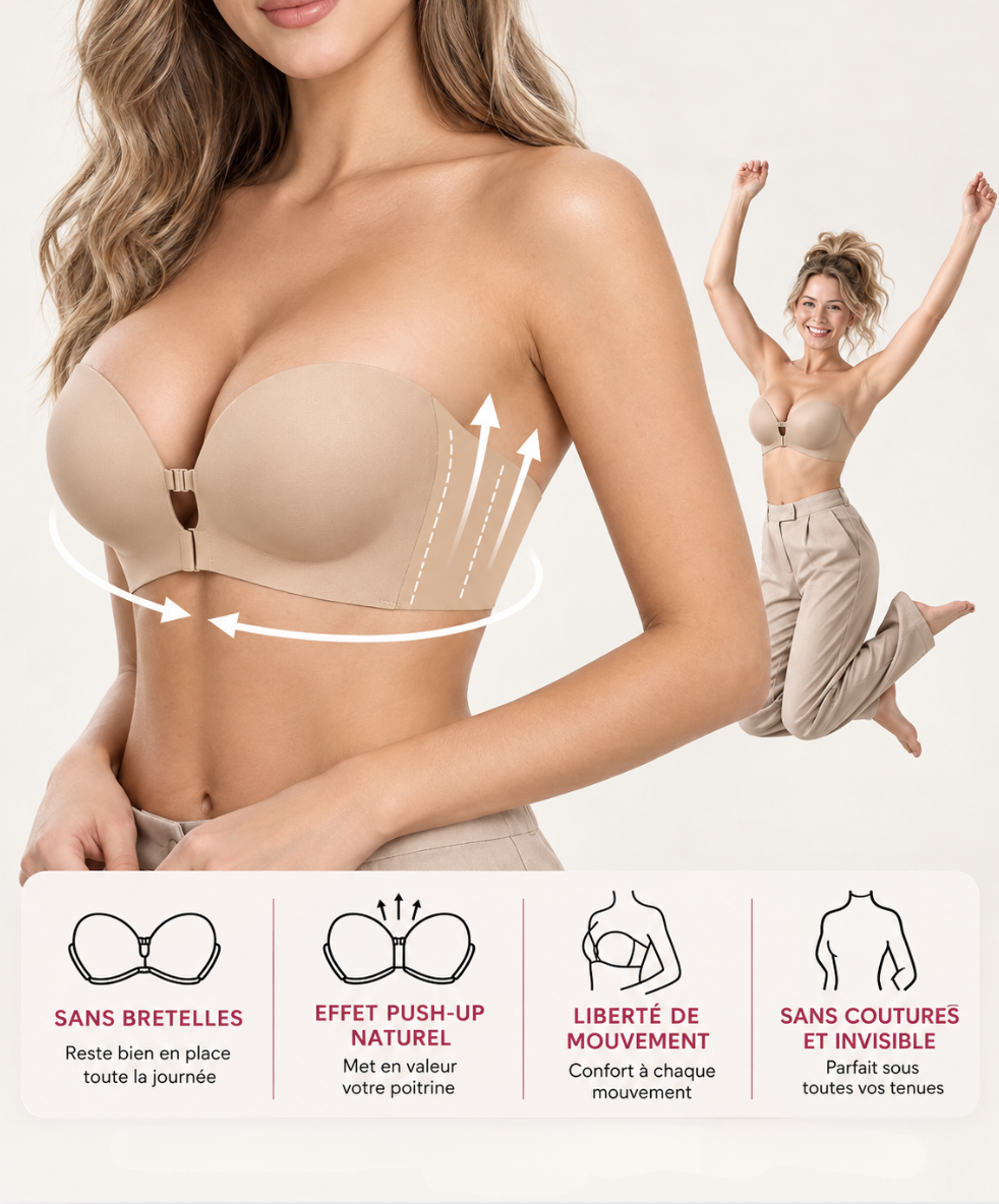 Soutien-gorge Invisible Push-Up Antidérapant Curvely®