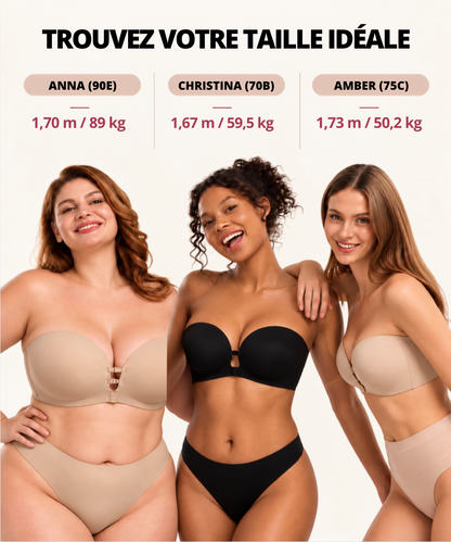 Soutien-gorge Invisible Push-Up Antidérapant Curvely®