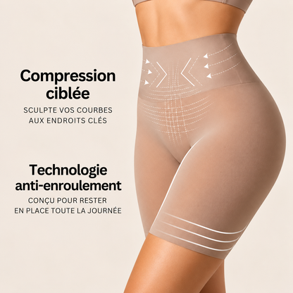 Curvely™ Short Sculptant | Confort absolu Anti-Roulis